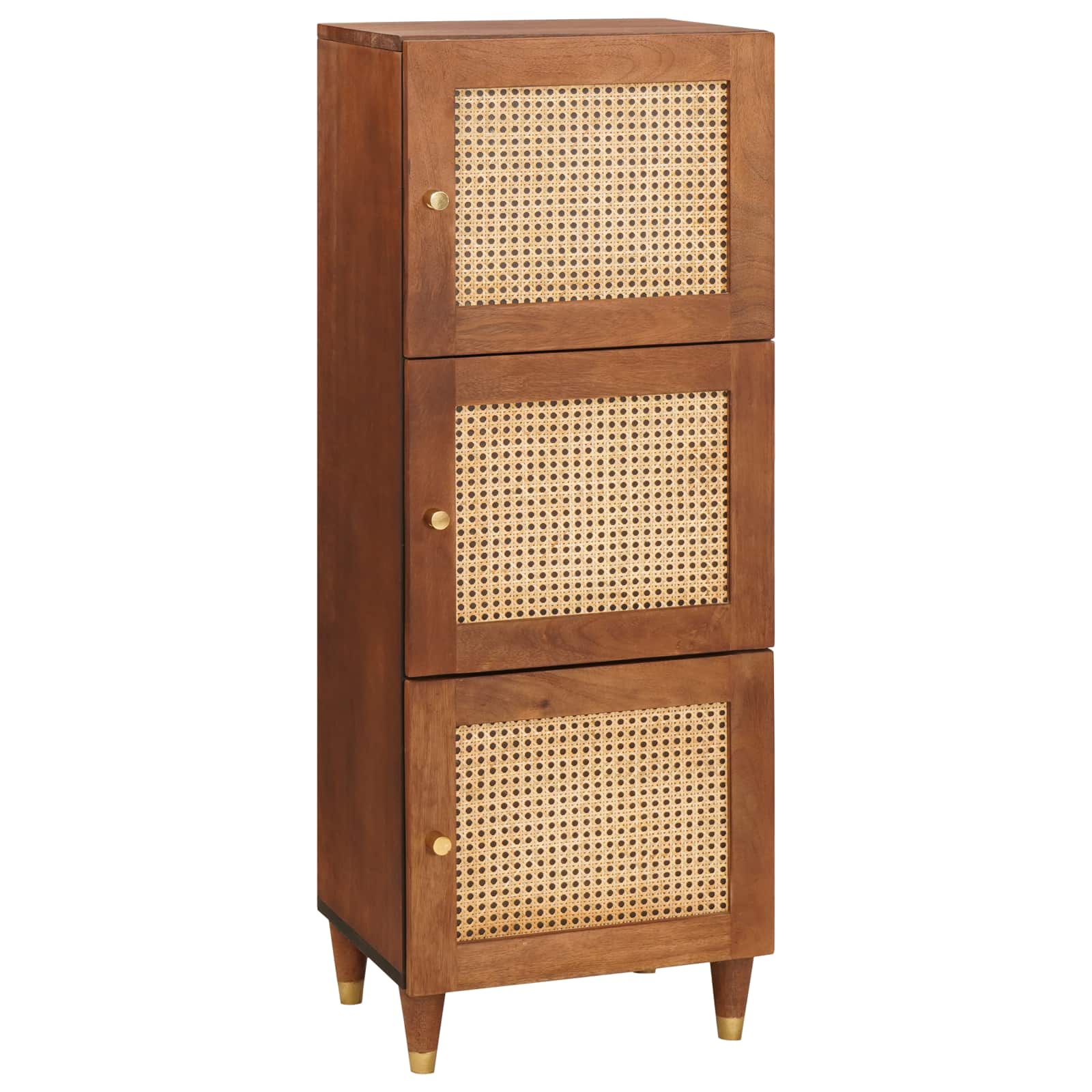 Vysoký Úložný Box Hnědá 40 X 33,5 X 110 Cm