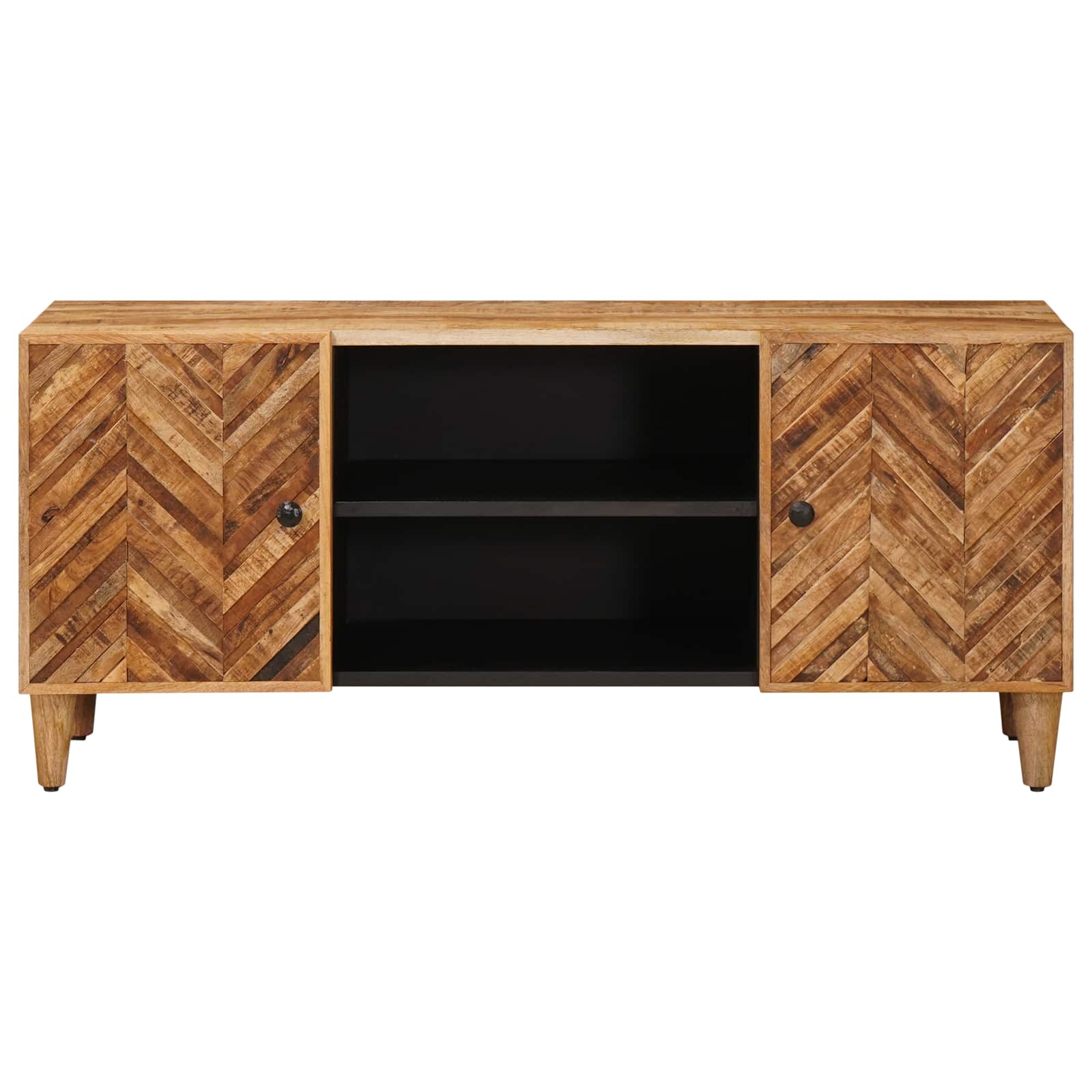 Úložné Skříně Hnědá 105 X 33,5 X 46 Cm Masivní Mangové Dřevo