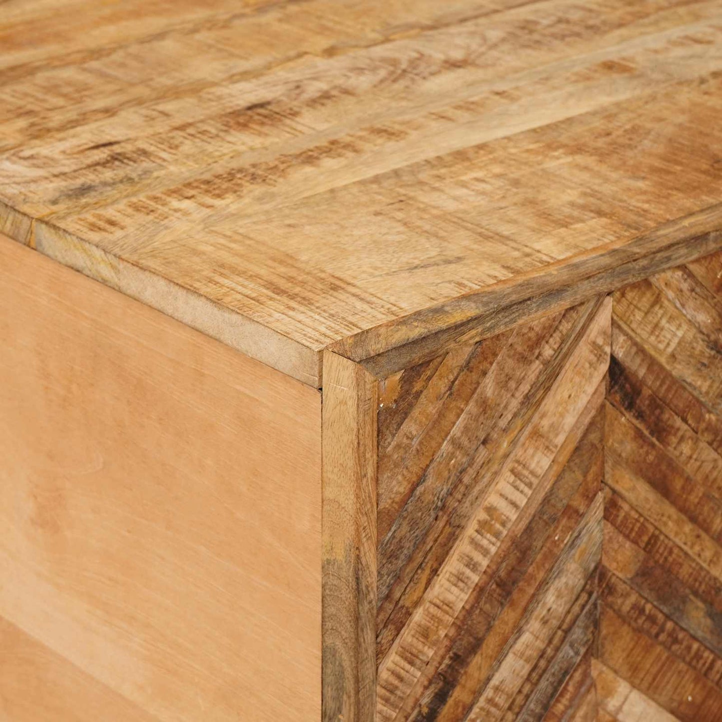 Konferenční Stolek Hnědá 80 X 50 X 40 Cm Masivní Mangové Dřevo
