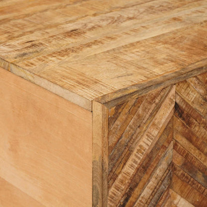 Konferenční Stolek Hnědá 80 X 50 X 40 Cm Masivní Mangové Dřevo