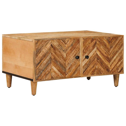 Konferenční Stolek Hnědá 80 X 50 X 40 Cm Masivní Mangové Dřevo