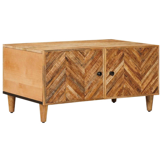 Konferenční Stolek Hnědá 80 X 50 X 40 Cm Masivní Mangové Dřevo