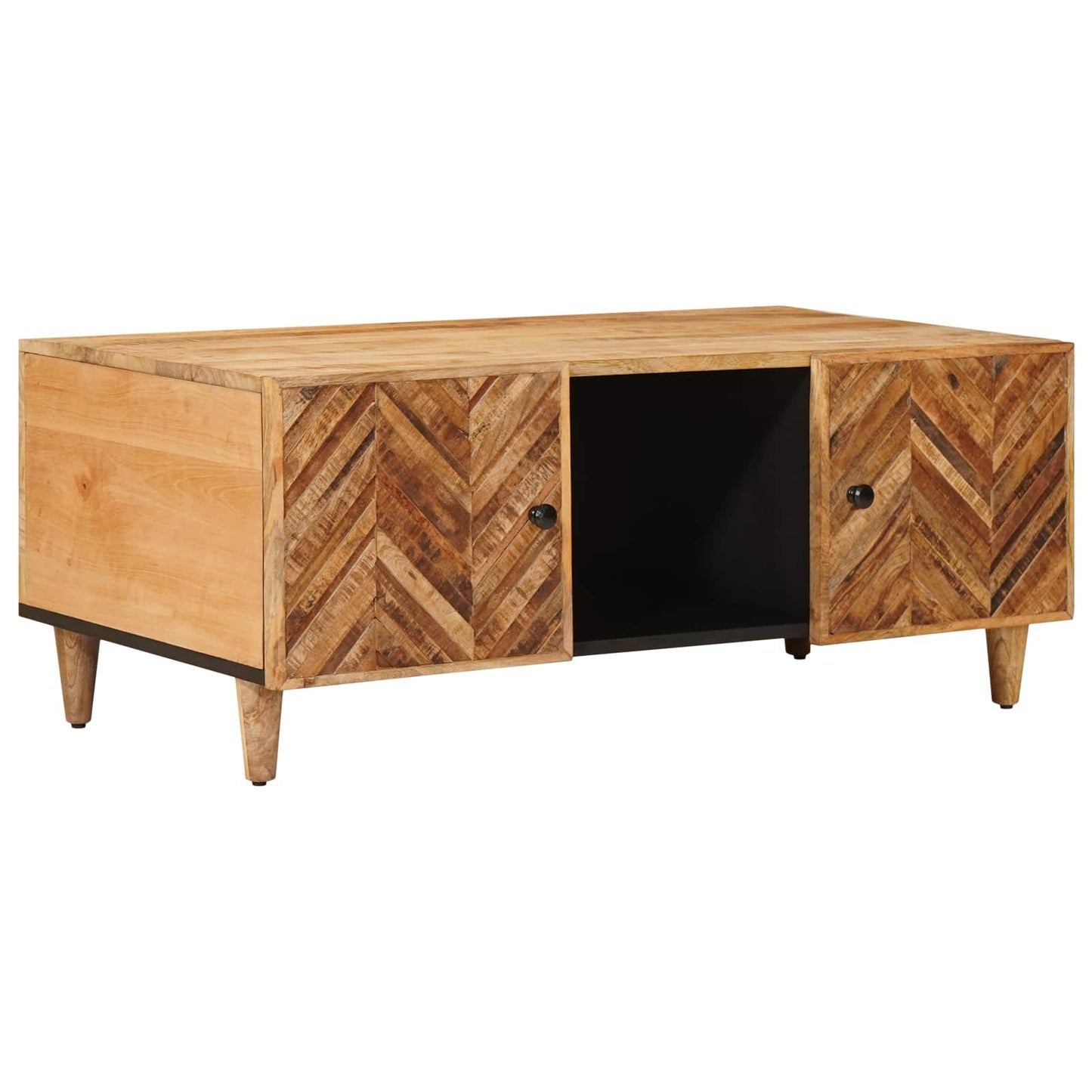 Konferenční Stolek Hnědá 100 X 54 X 40 Cm Masivní Mangové Dřevo