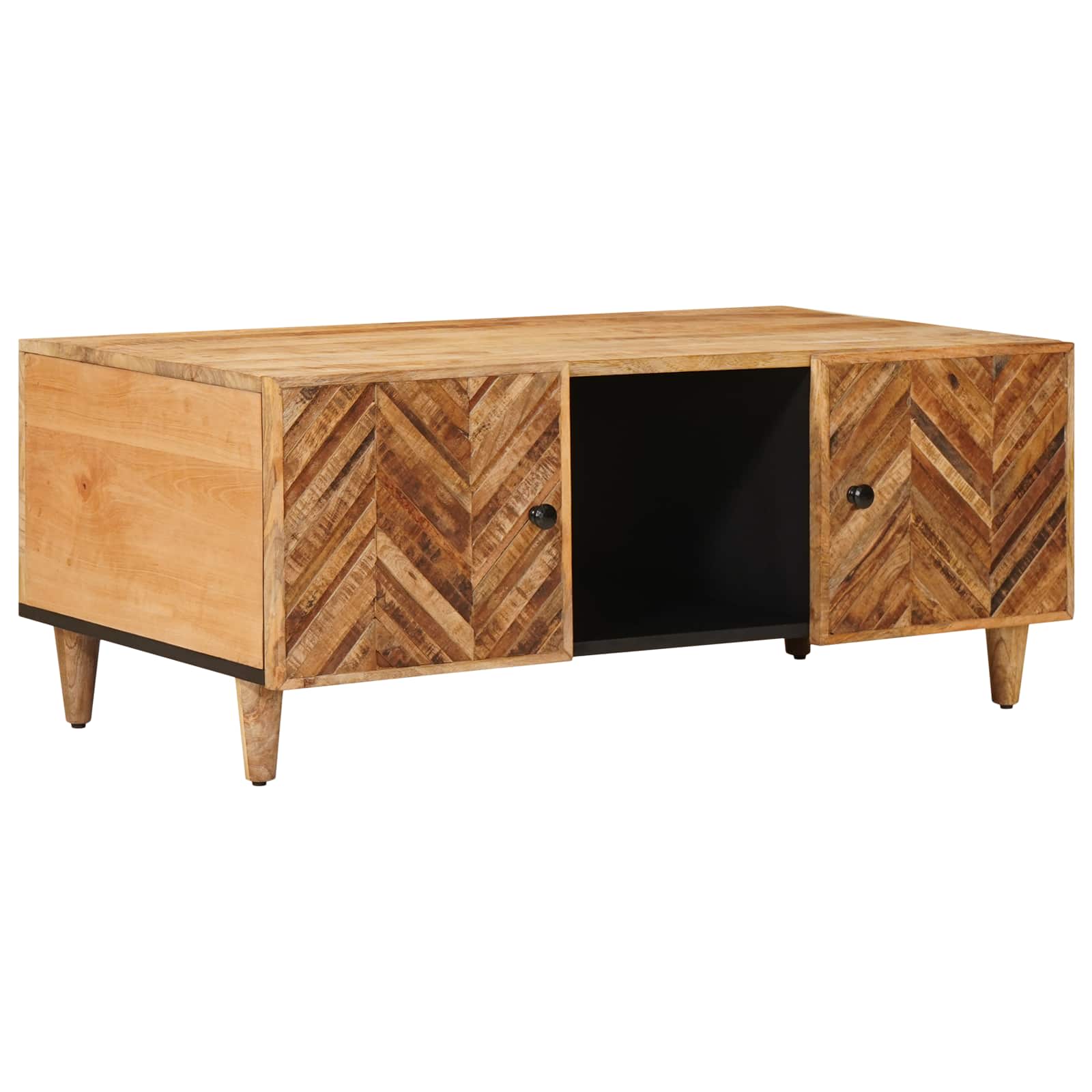 Konferenční Stolek Hnědá 100 X 54 X 40 Cm Masivní Mangové Dřevo