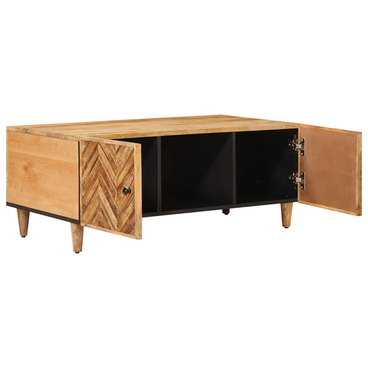Konferenční Stolek Hnědá 100 X 54 X 40 Cm Masivní Mangové Dřevo