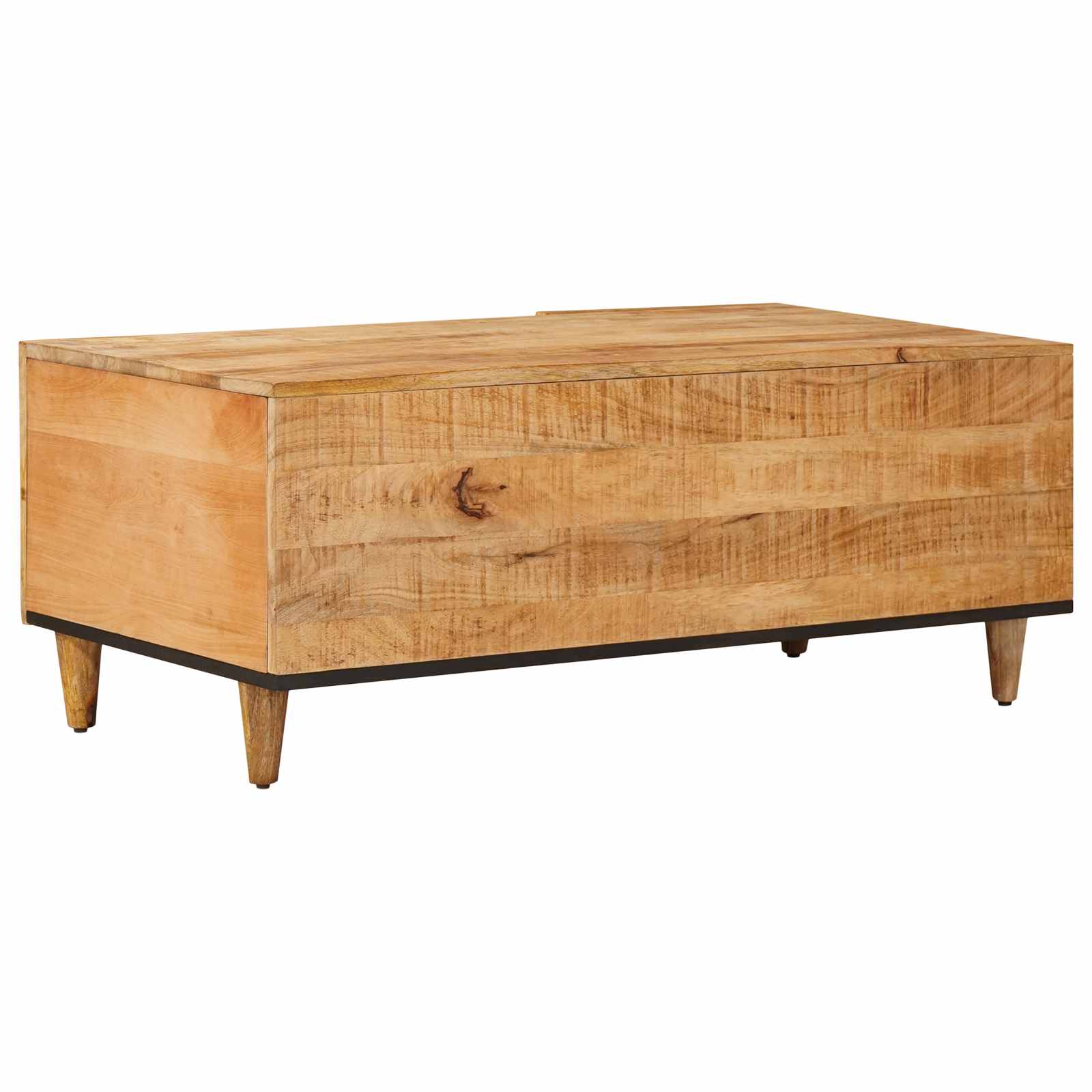 Konferenční Stolek Hnědá 100 X 54 X 40 Cm Masivní Mangové Dřevo