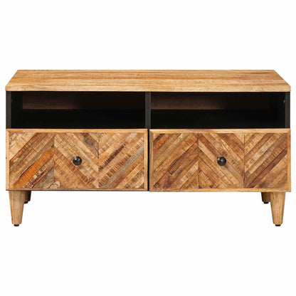 Konferenční Stolek Hnědá 80 X 54 X 40 Cm Masivní Mangové Dřevo