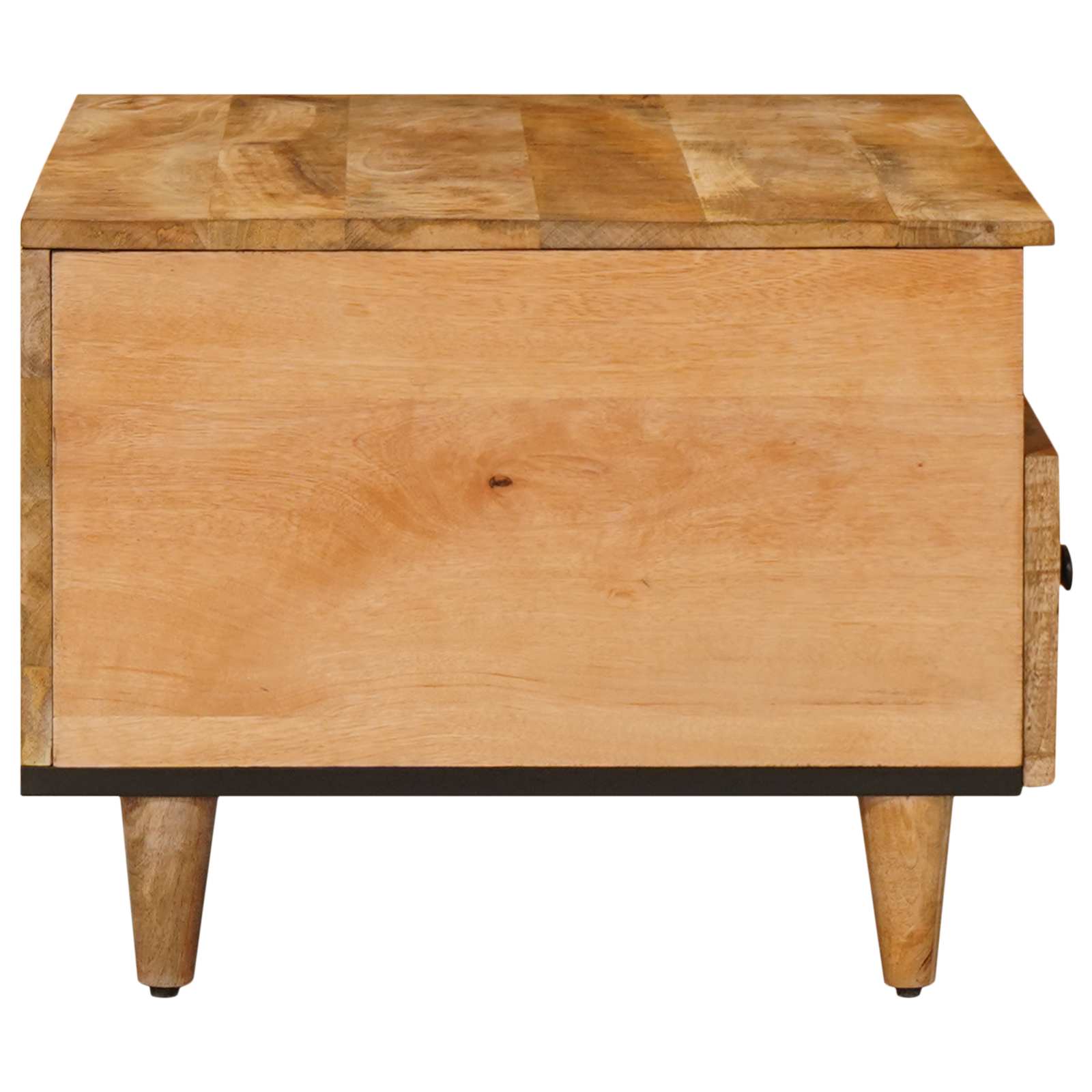 Konferenční Stolek Hnědá 80 X 54 X 40 Cm Masivní Mangové Dřevo