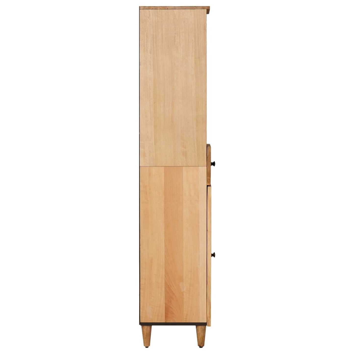Koupelnová Skříň Hnědá 38 X 33,5 X 160 Cm Masivní Mangové Dřevo