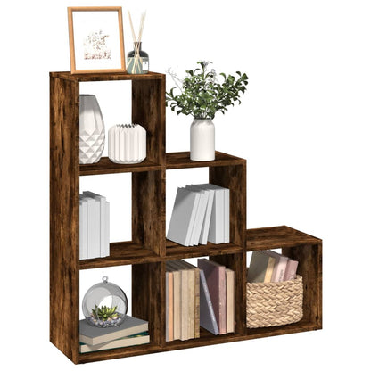 Knihovna/Dělící Stěna 3Patrová Old Wood 99X29X Kompozit