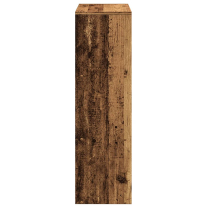 Knihovna/Dělící Stěna 3Patrová Old Wood 99X29X Kompozit