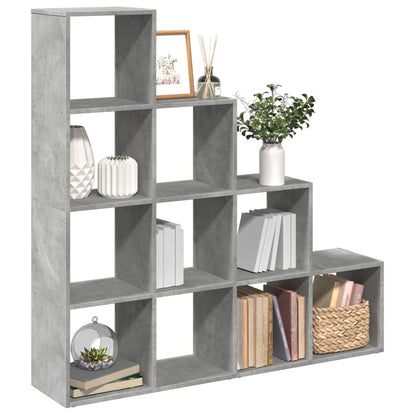 Knihovna/Dělící Stěna 3Patrová Old Wood 99X29X Kompozit