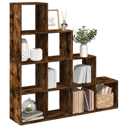 Knihovna/Dělící Stěna 3Patrová Old Wood 99X29X Kompozit