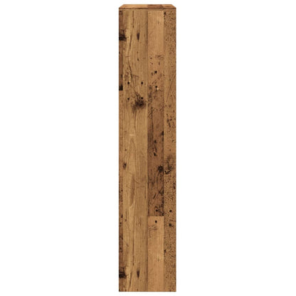 Knihovna/Dělící Stěna 4Patrová Old Wood 143,5X29X143,5 Cm