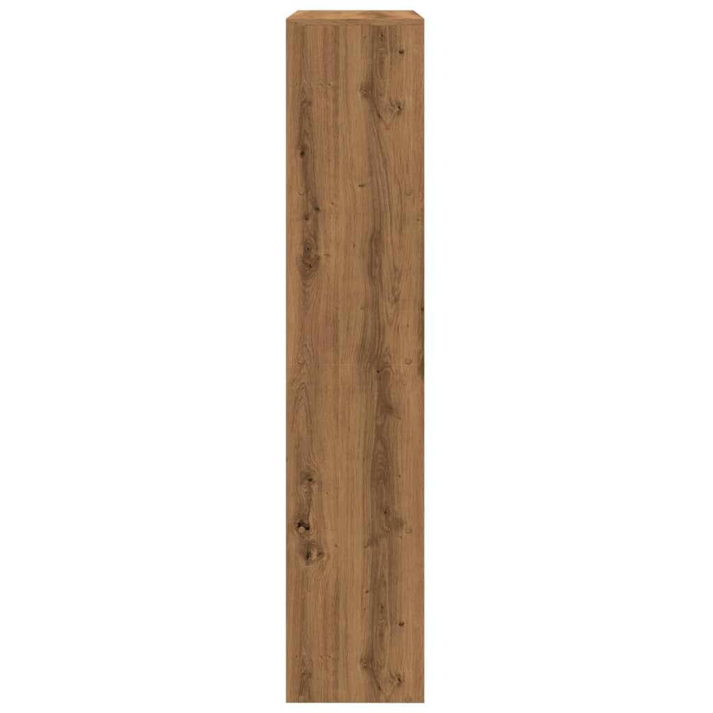 Knihovna/Dělící Stěna 4Patrová Dub Artisan 143,5X29X143,5 Cm