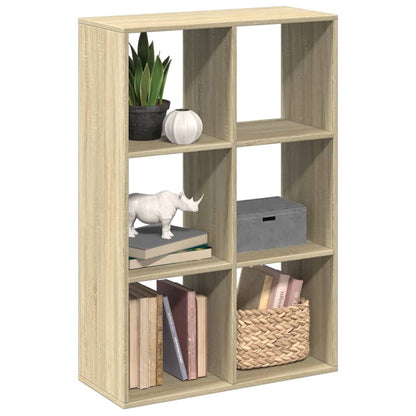 Knihovna/Dělící Stěna 69,5X29X103,5 Cm Kompozit Dub Sonoma