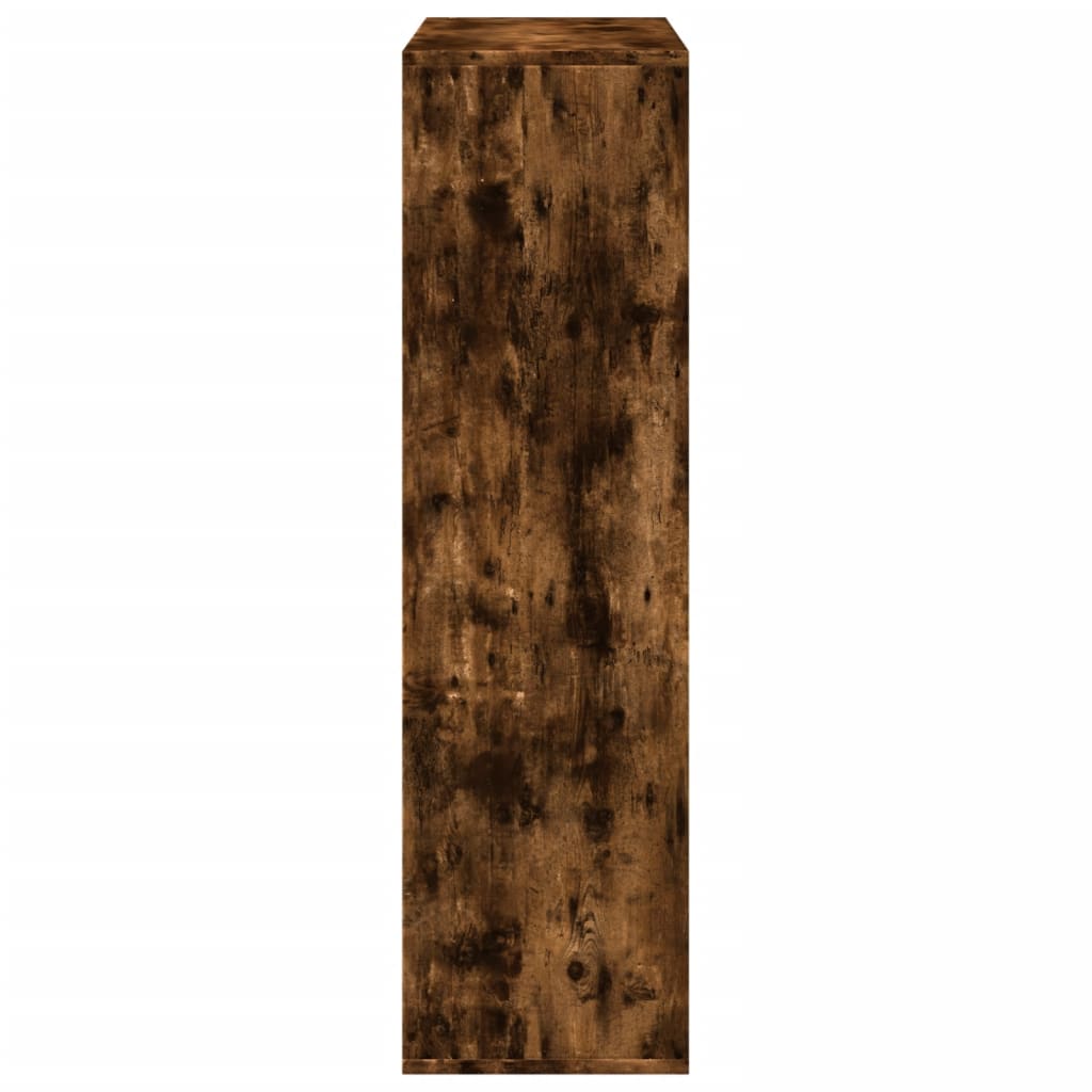 Knihovna/Dělící Stěna 69,5X29X103,5 Cm Kompozit Kouřový Dub