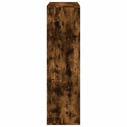 Knihovna/Dělící Stěna 69,5X29X103,5 Cm Kompozit Kouřový Dub