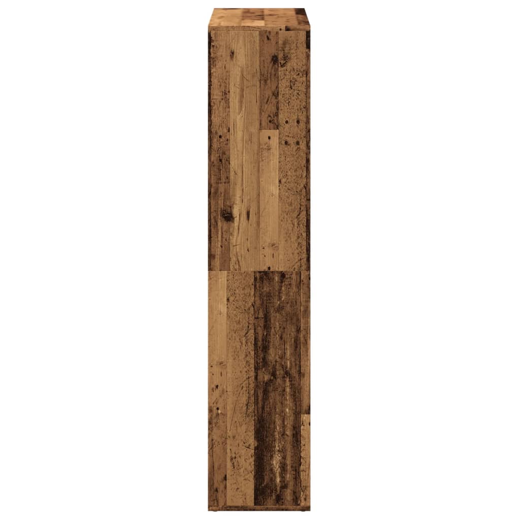 Knihovna/Dělící Stěna Old Wood 69,5X29X137,5 Cm Kompozit Staré Dřevo