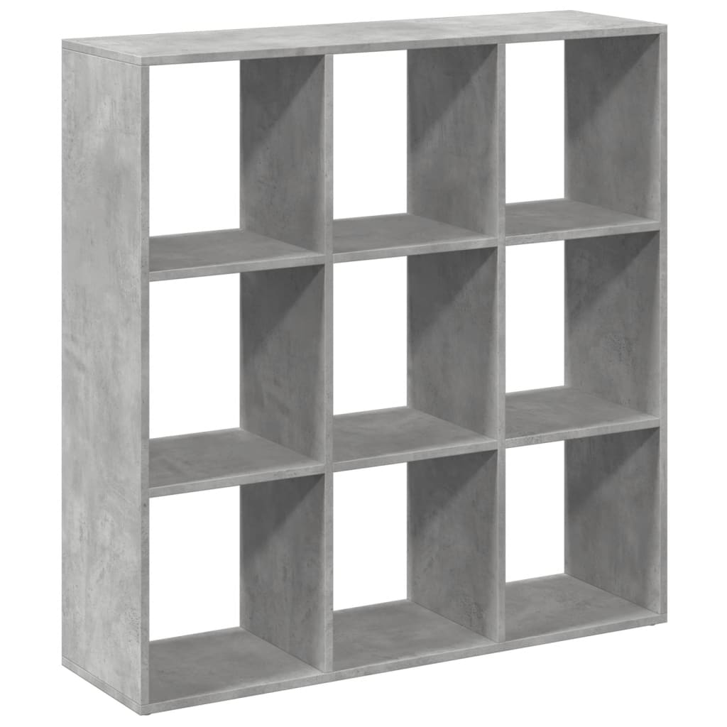 Knihovna/Dělící Stěna Betonově Šedá 102X29X103,5 Cm Kompozit