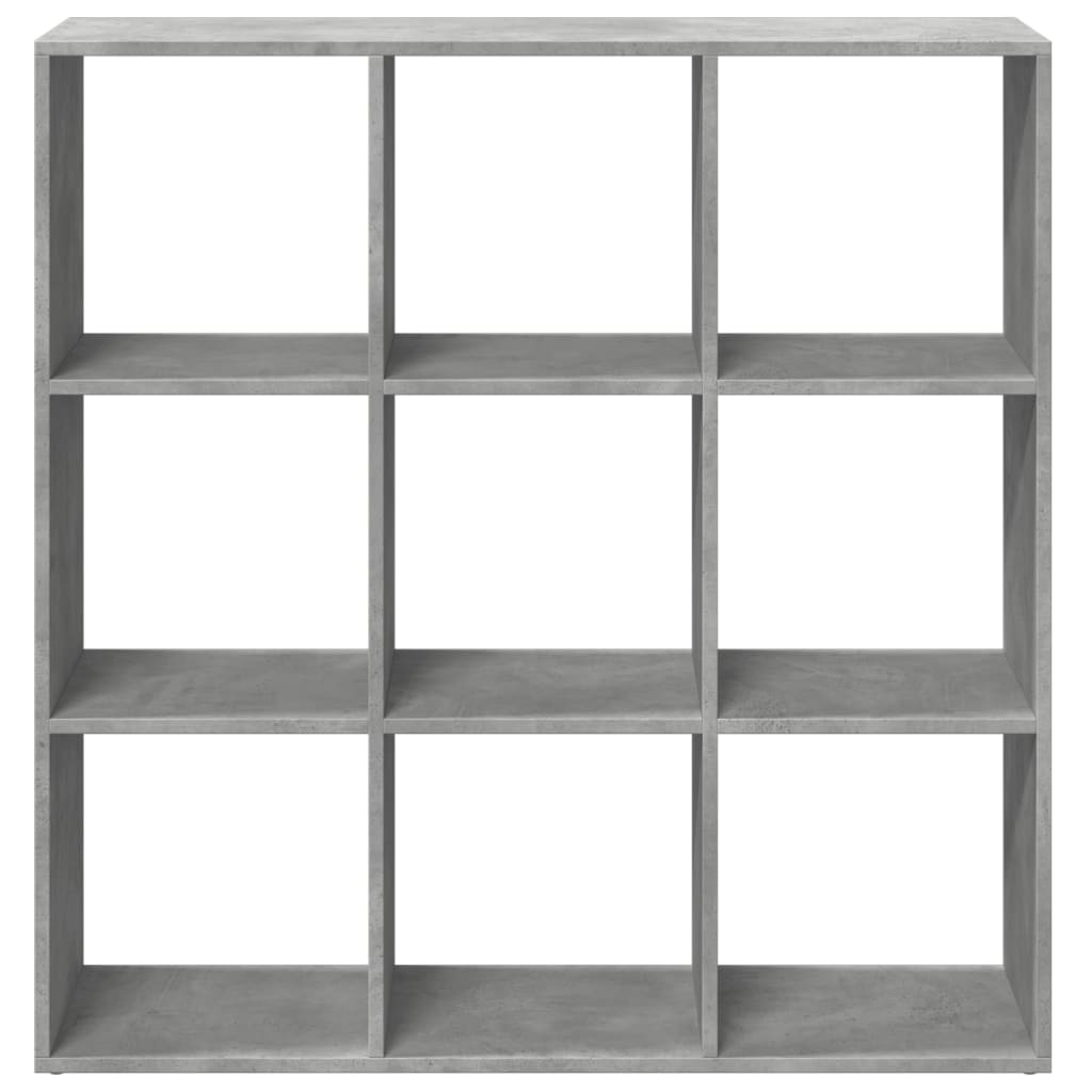 Knihovna/Dělící Stěna Betonově Šedá 102X29X103,5 Cm Kompozit