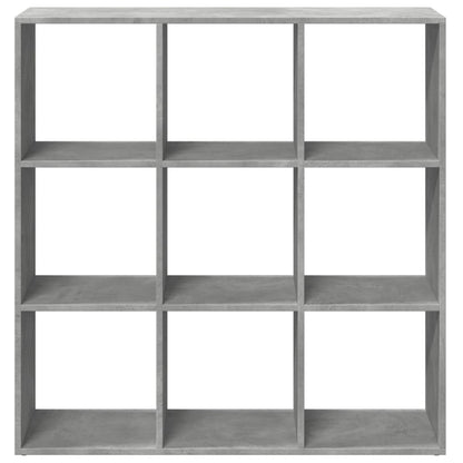 Knihovna/Dělící Stěna Betonově Šedá 102X29X103,5 Cm Kompozit
