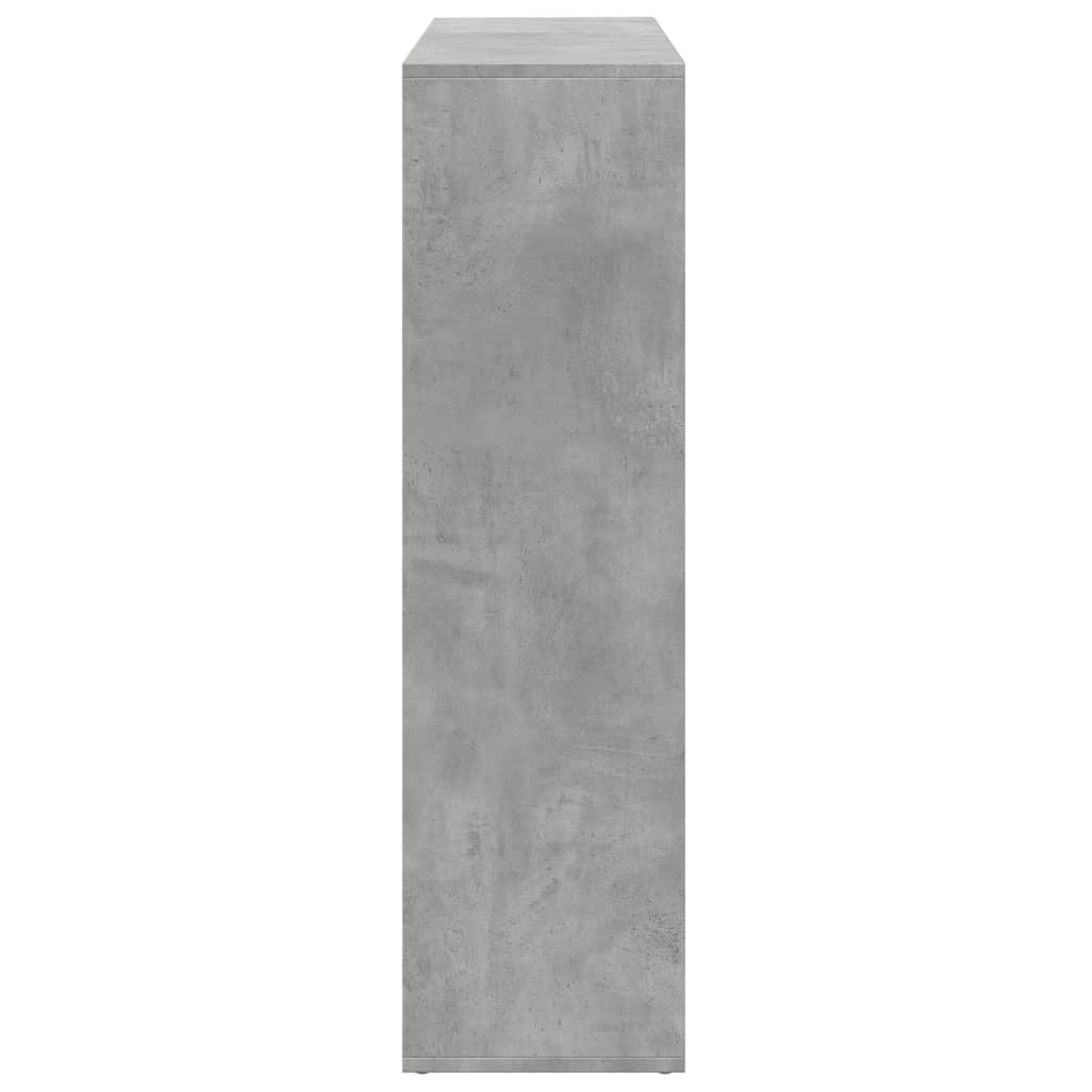 Knihovna/Dělící Stěna Betonově Šedá 102X29X103,5 Cm Kompozit