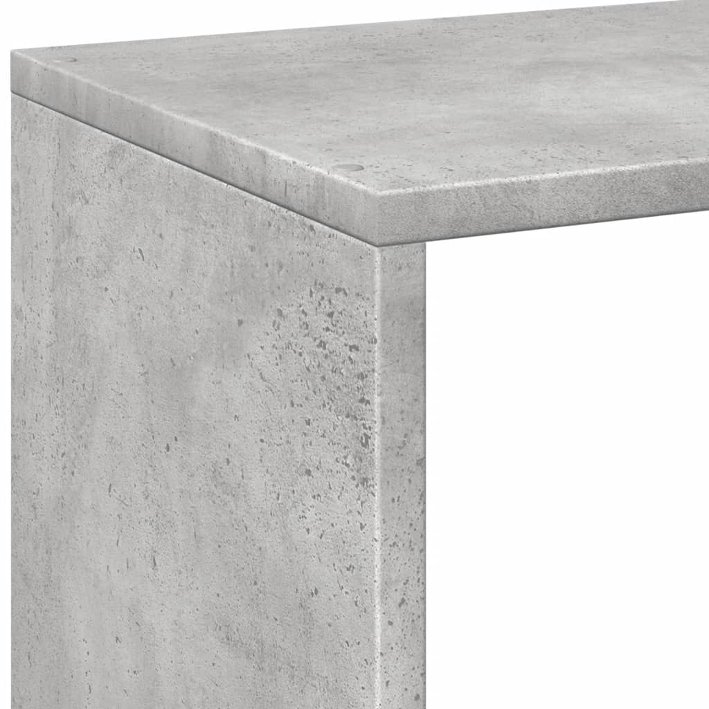 Knihovna/Dělící Stěna Betonově Šedá 102X29X103,5 Cm Kompozit