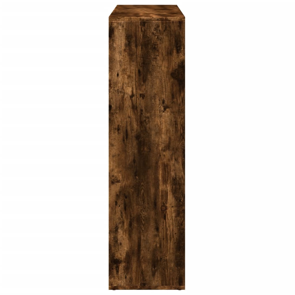 Knihovna/Dělící Stěna Kouřový Dub 102X29X103,5 Cm Kompozit