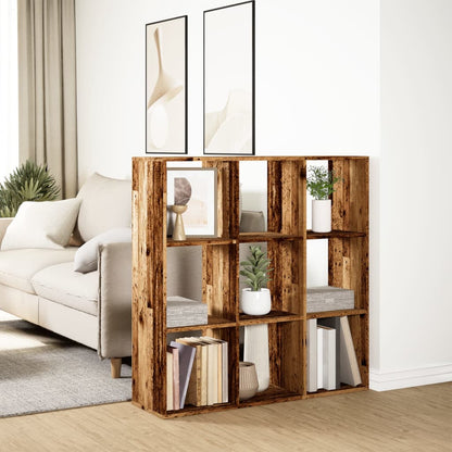 Knihovna/Dělící Stěna Old Wood 102X29X103,5 Cm Kompozitní Dřevo
