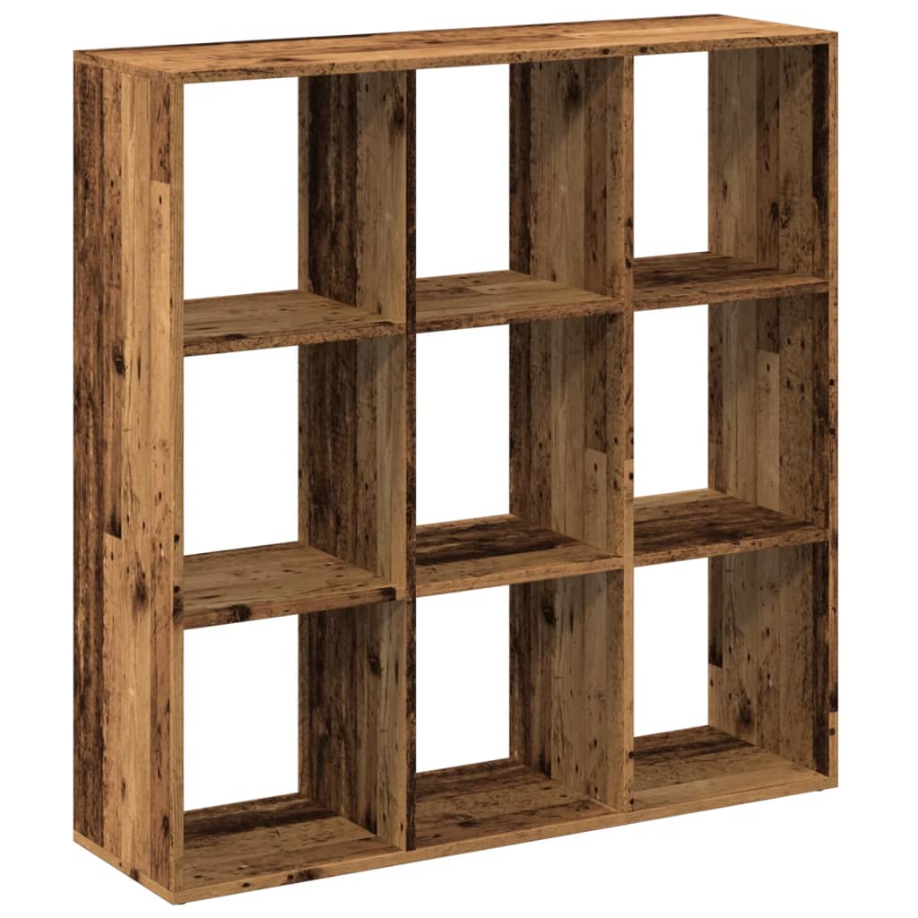 Knihovna/Dělící Stěna Old Wood 102X29X103,5 Cm Kompozitní Dřevo