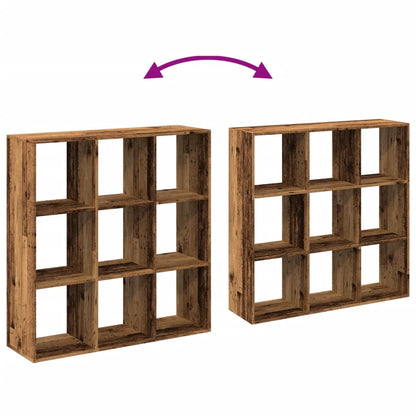 Knihovna/Dělící Stěna Old Wood 102X29X103,5 Cm Kompozitní Dřevo