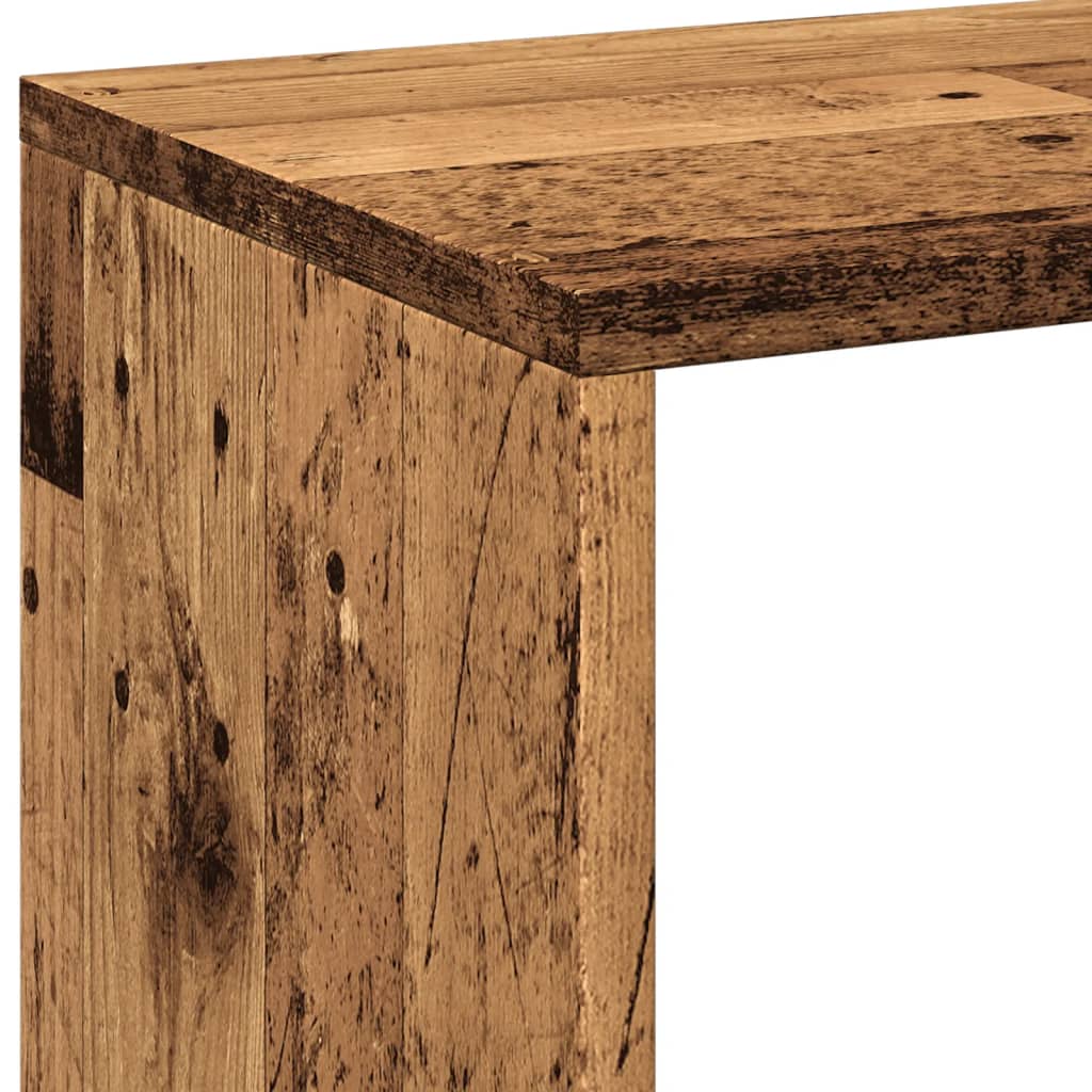 Knihovna/Dělící Stěna Old Wood 102X29X103,5 Cm Kompozitní Dřevo