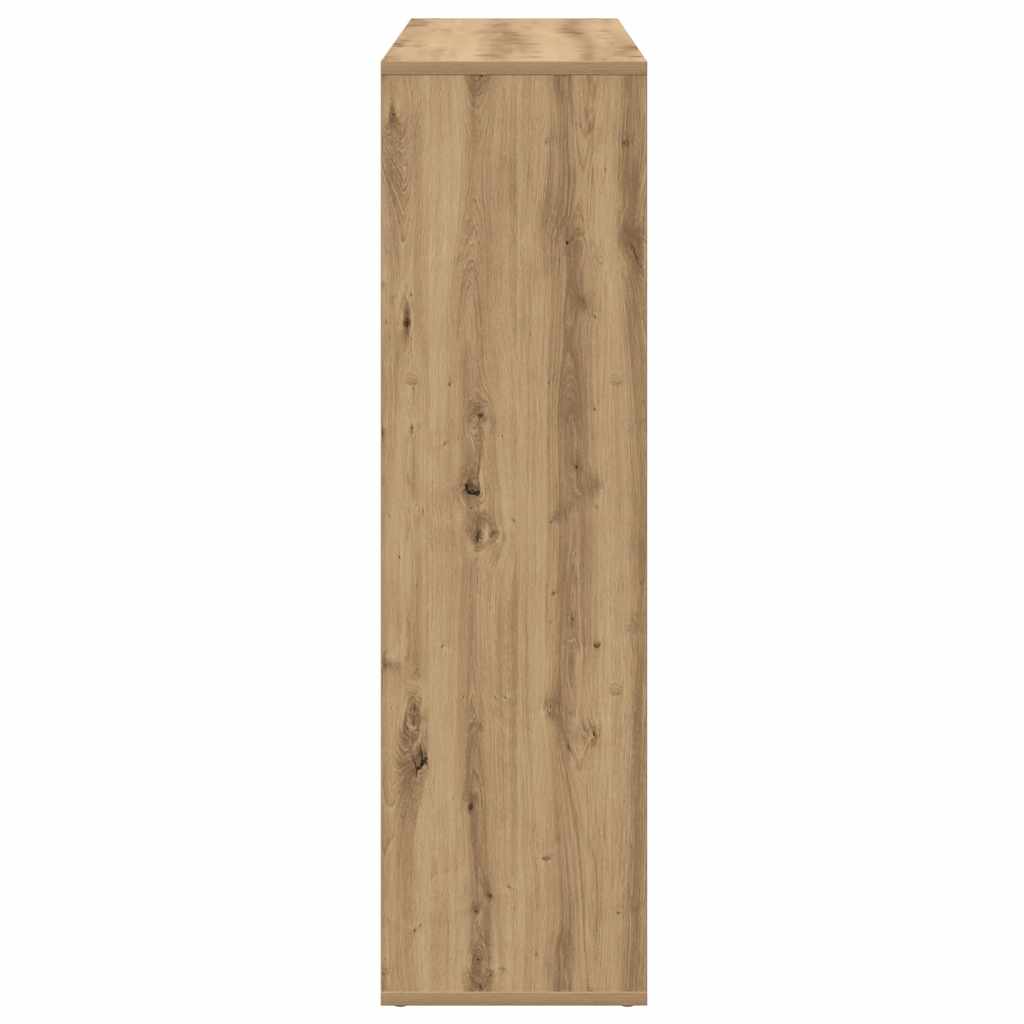 Knihovna/Dělící Stěna Dub Artisan 102X29X103,5 Cm Kompozit