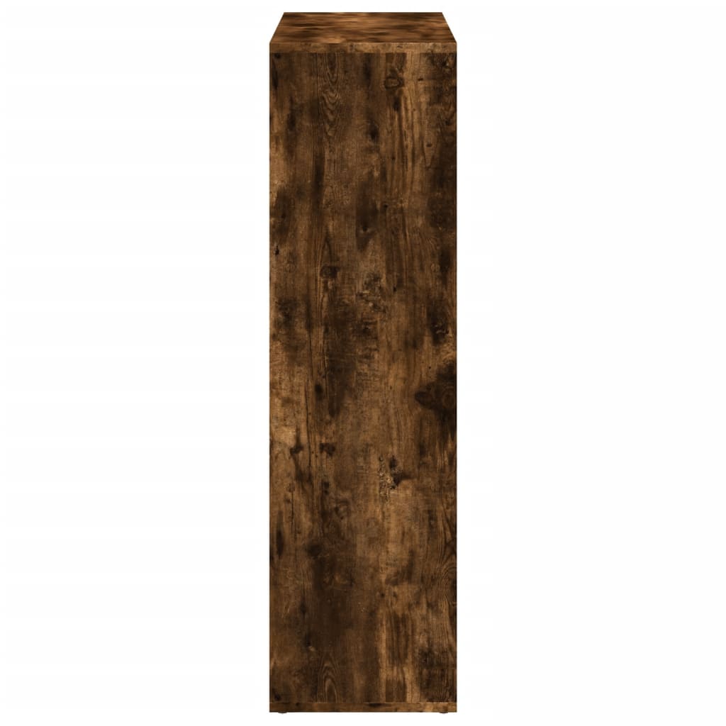 Knihovna/Dělící Stěna 102X29X103,5 Cm Kompozit Kouřový Dub