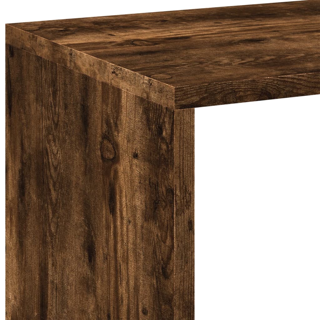 Knihovna/Dělící Stěna 102X29X103,5 Cm Kompozit Kouřový Dub