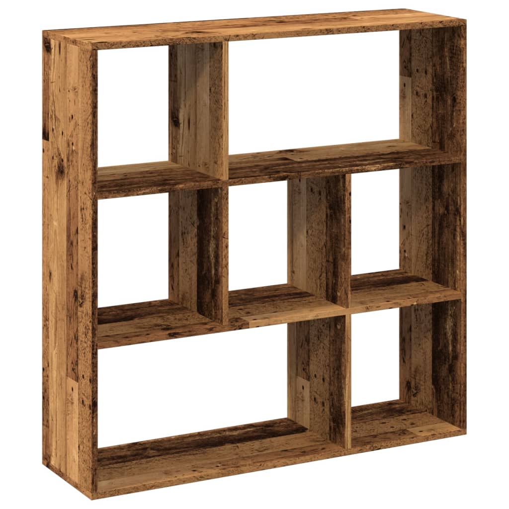 Knihovna/Dělící Stěna Old Wood 102X29X103,5 Cm Kompozitní Dřevo