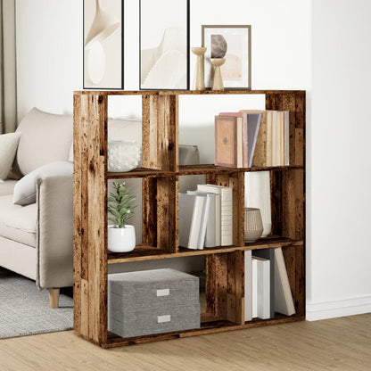 Knihovna/Dělící Stěna Old Wood 102X29X103,5 Cm Kompozitní Dřevo