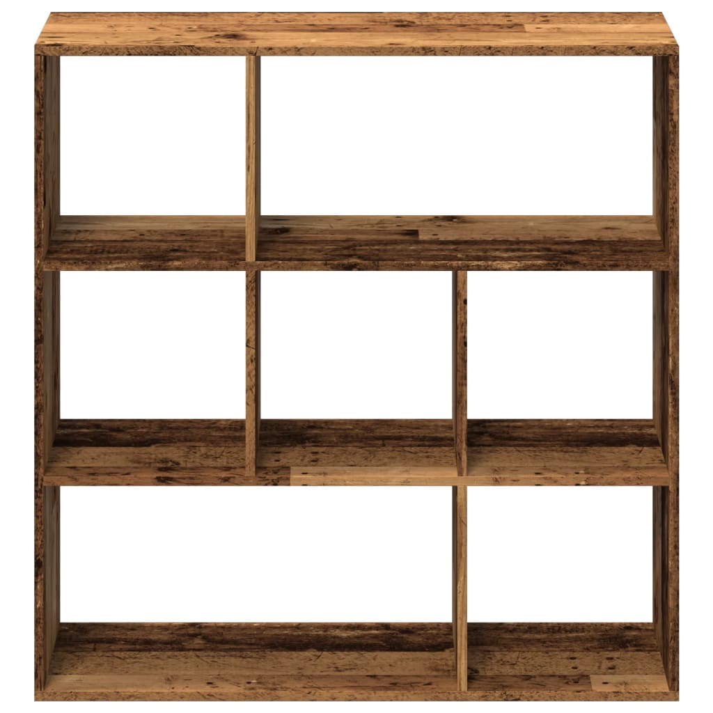 Knihovna/Dělící Stěna Old Wood 102X29X103,5 Cm Kompozitní Dřevo