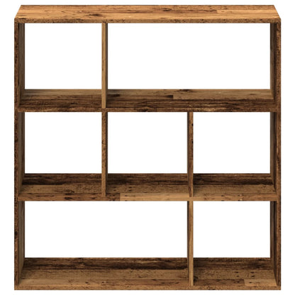 Knihovna/Dělící Stěna Old Wood 102X29X103,5 Cm Kompozitní Dřevo