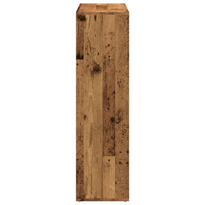 Knihovna/Dělící Stěna Old Wood 102X29X103,5 Cm Kompozitní Dřevo