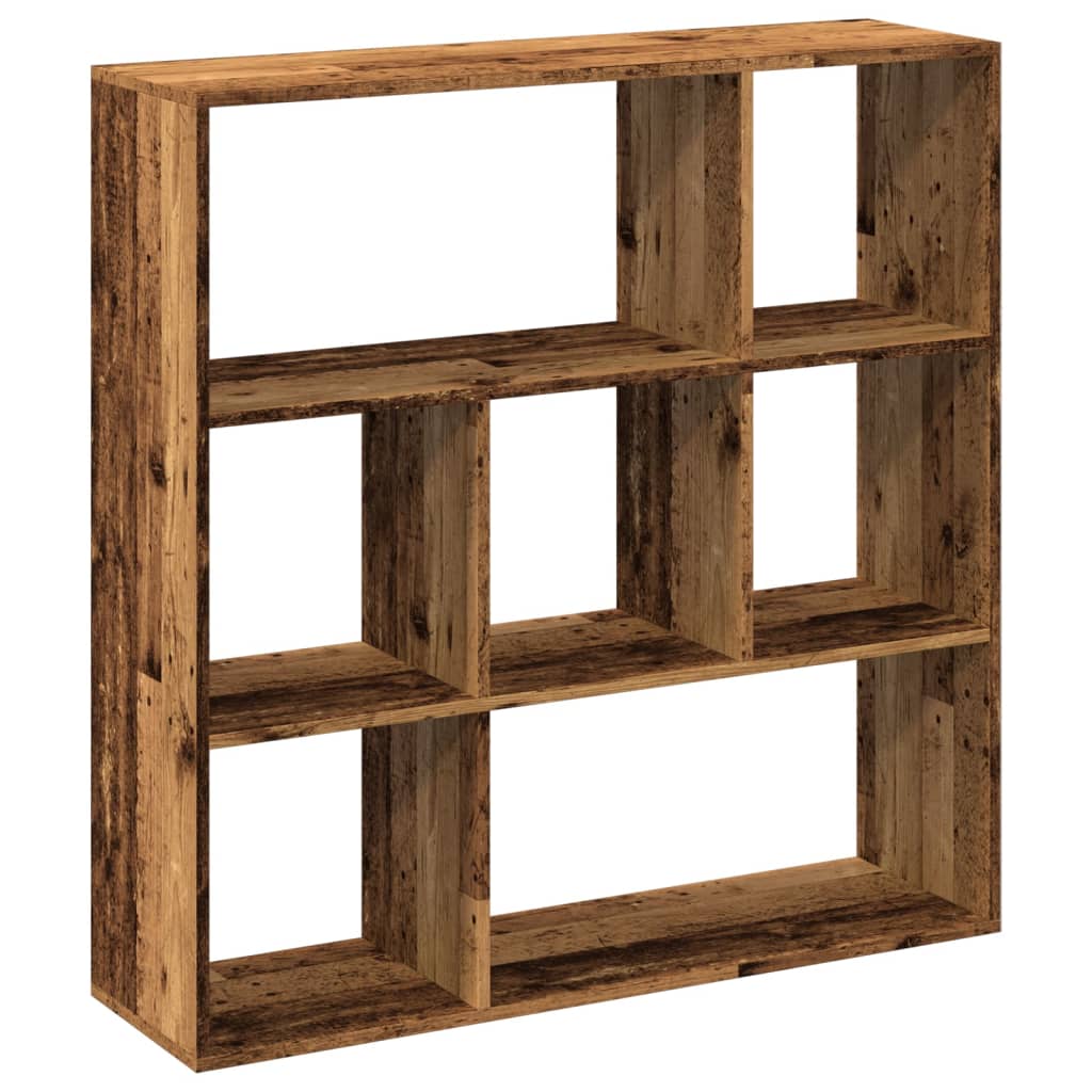 Knihovna/Dělící Stěna Old Wood 102X29X103,5 Cm Kompozitní Dřevo