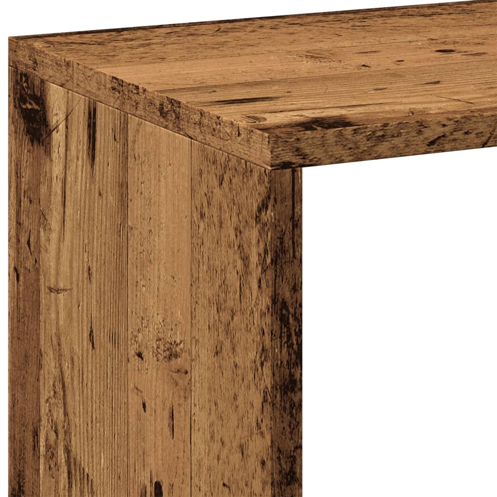 Knihovna/Dělící Stěna Old Wood 102X29X103,5 Cm Kompozitní Dřevo