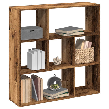 Knihovna/Dělící Stěna Old Wood 102X29X103,5 Cm Kompozitní Dřevo