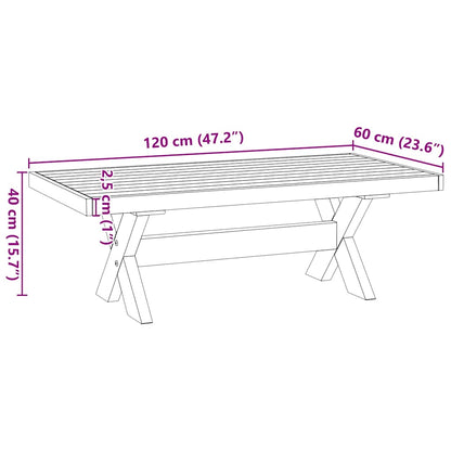 Konferenční Stolek Noain Na Nohách Ve Tvaru X 120X60X40 Cm