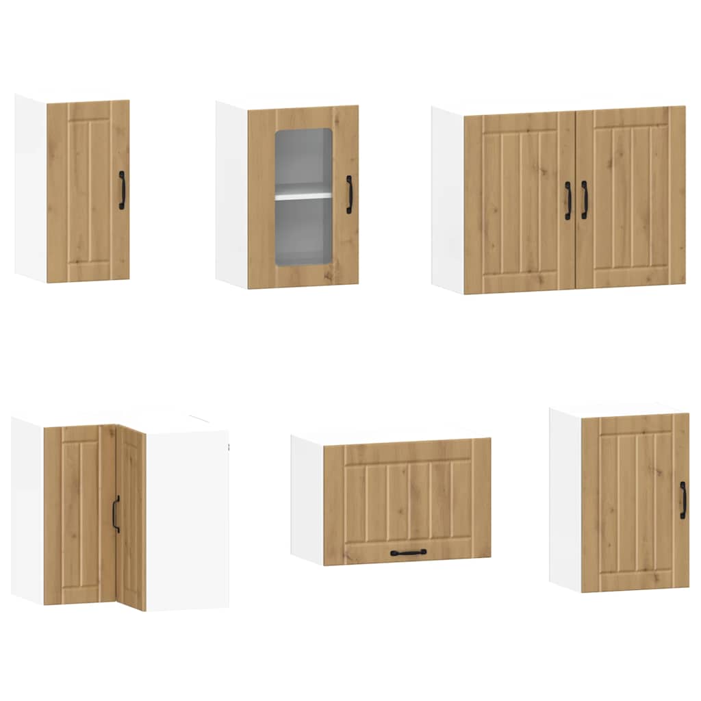 11Dílná Sada Kuchyňských Skříněk "" Dub Artisa Kompozit Dub Artisan