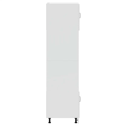 Skříňky Na Troubu 2 Ks "Lucca" Bílý Kompozitní Dřevo Bílá