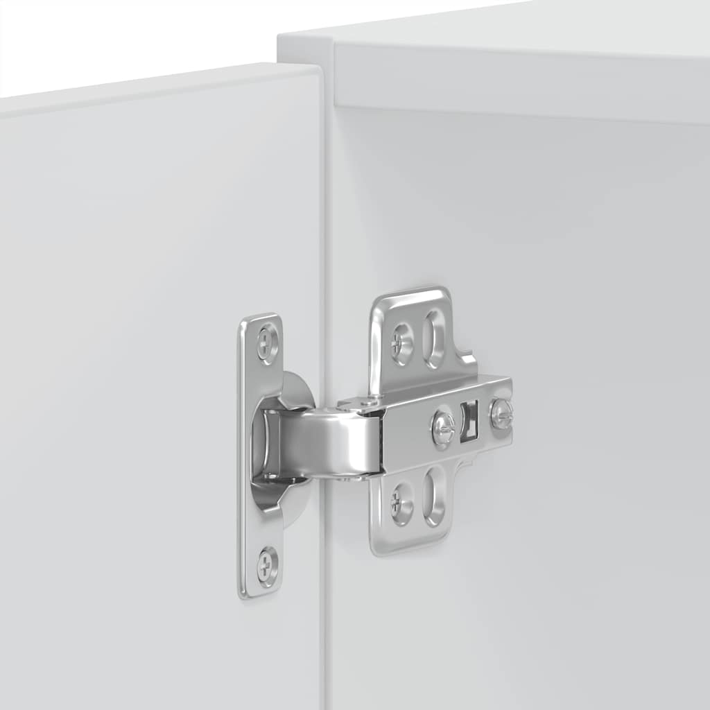 Skříňky Na Troubu 2 Ks "Lucca" Bílý Kompozitní Dřevo Bílá