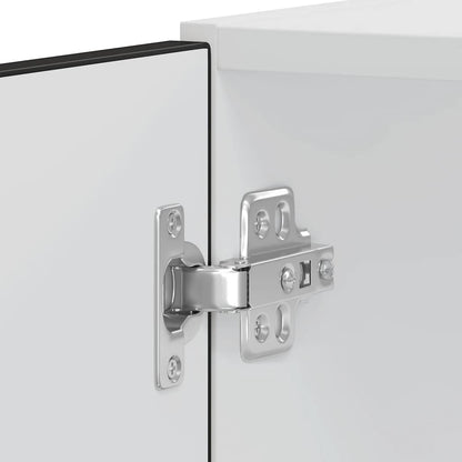 Skříňky Na Troubu 2 Ks "Lucca" Černý Kompozitní Dřevo Černá