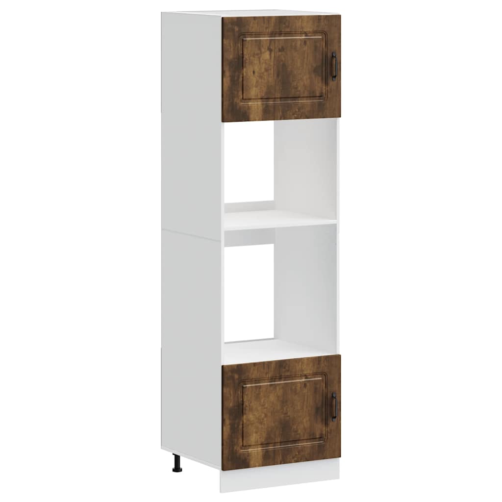 Skříňky Na Troubu 2 Ks &quot;Lucca&quot; Kompozitní Dřevo Kouřový Dub